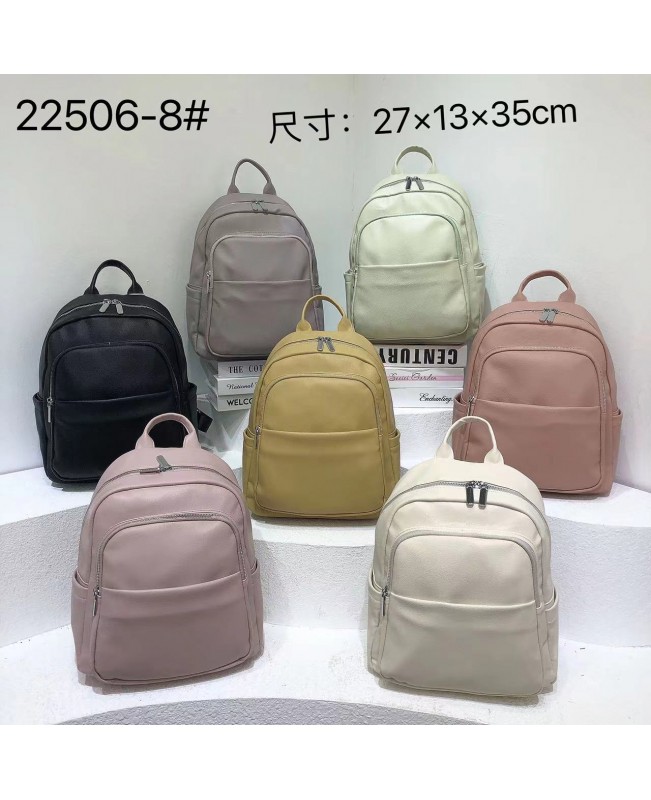 Ladies backpack 22506-8 black pink blue gray beige (42)