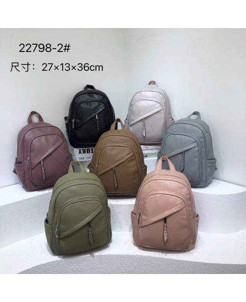 Ladies backpack 22798-2 black pink blue gray beige...