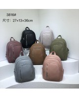 Ladies backpack 3816 black pink blue gray beige (2...